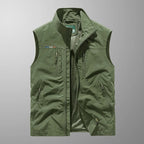 Men's Zip-Up Stand Collar Vest