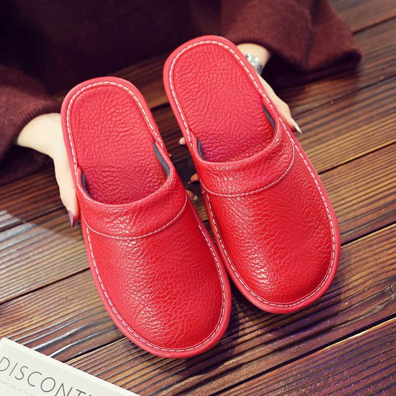 Men's Leather Slippers