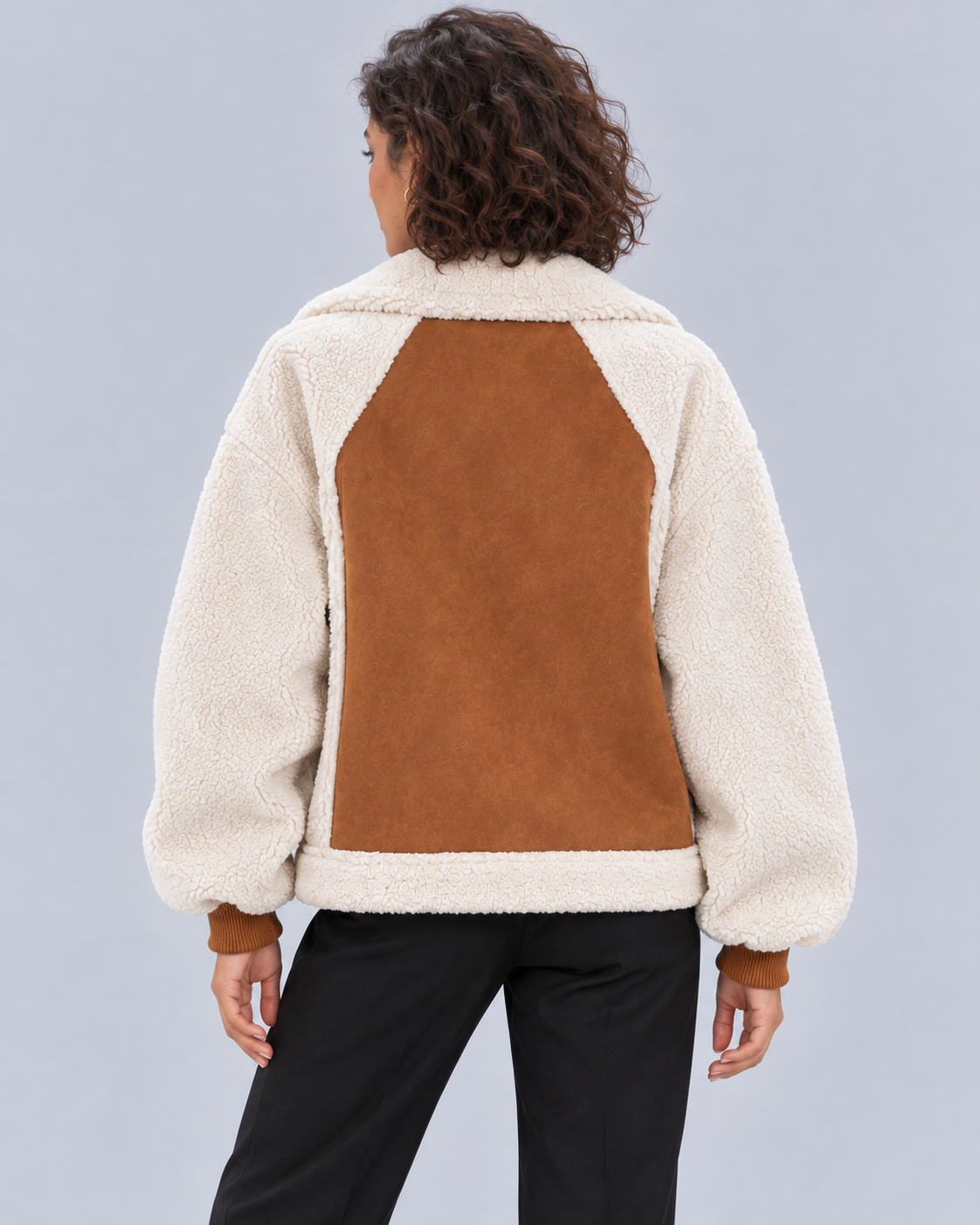 Women's Sherpa Aviator Jacket | Plush-Lined Winter Coat