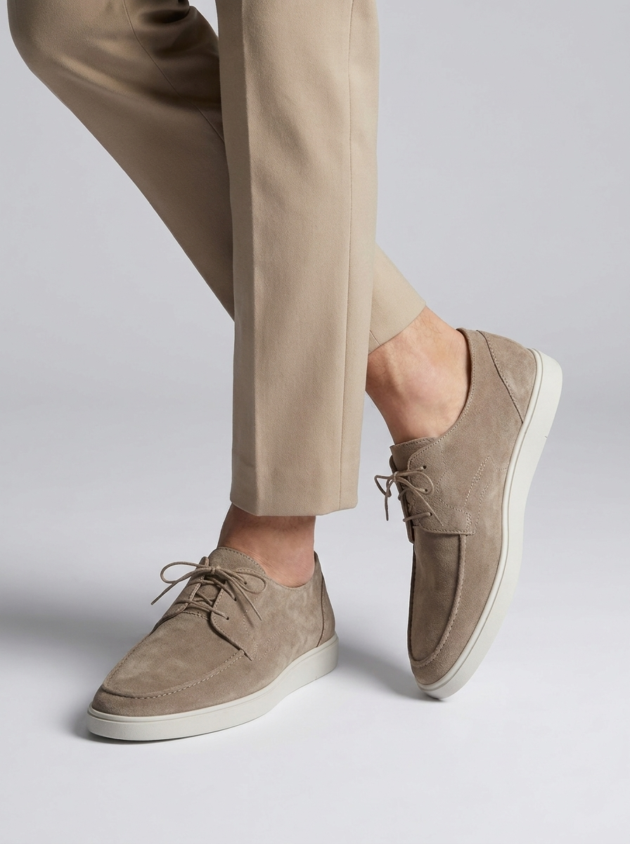 Calfskin Loafers with Lace Closure