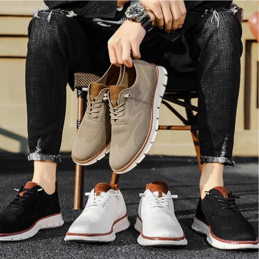 Men's Casual Trainers with Lace-Up Design