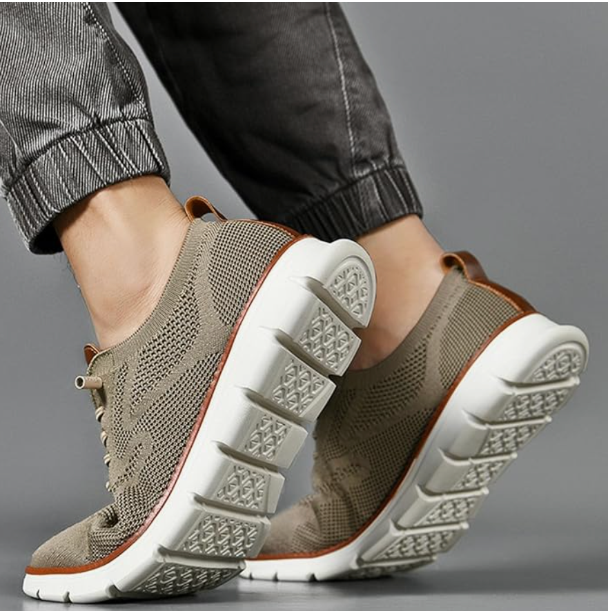 Men's Casual Trainers with Lace-Up Design