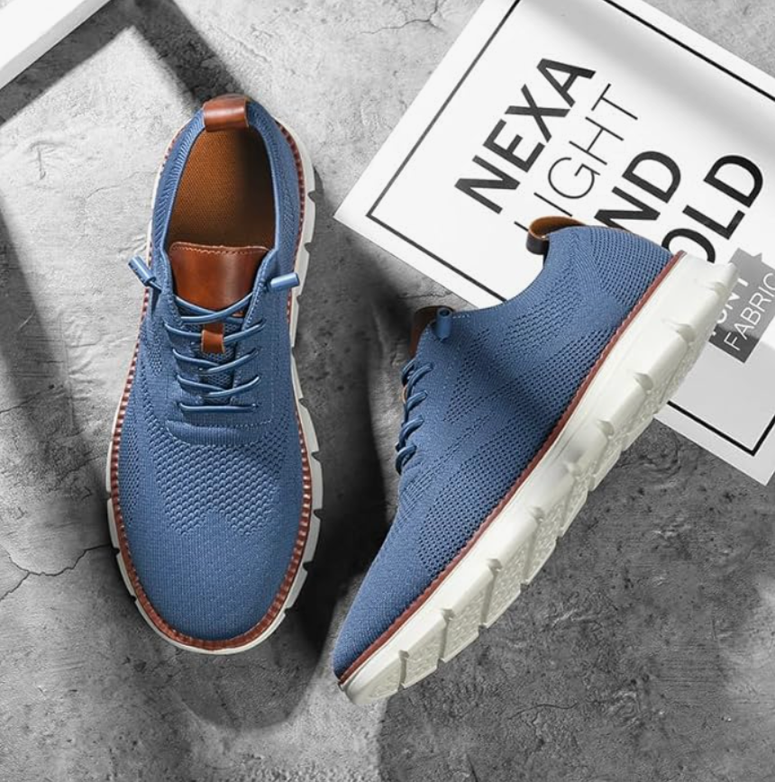 Men's Casual Trainers with Lace-Up Design