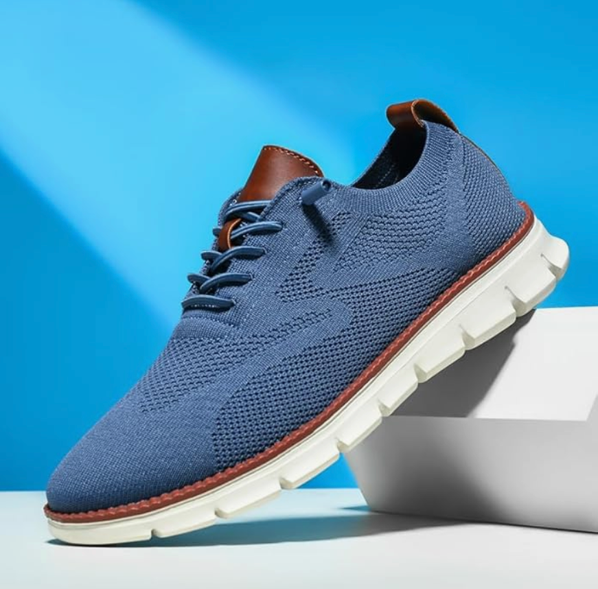 Men's Casual Trainers with Lace-Up Design