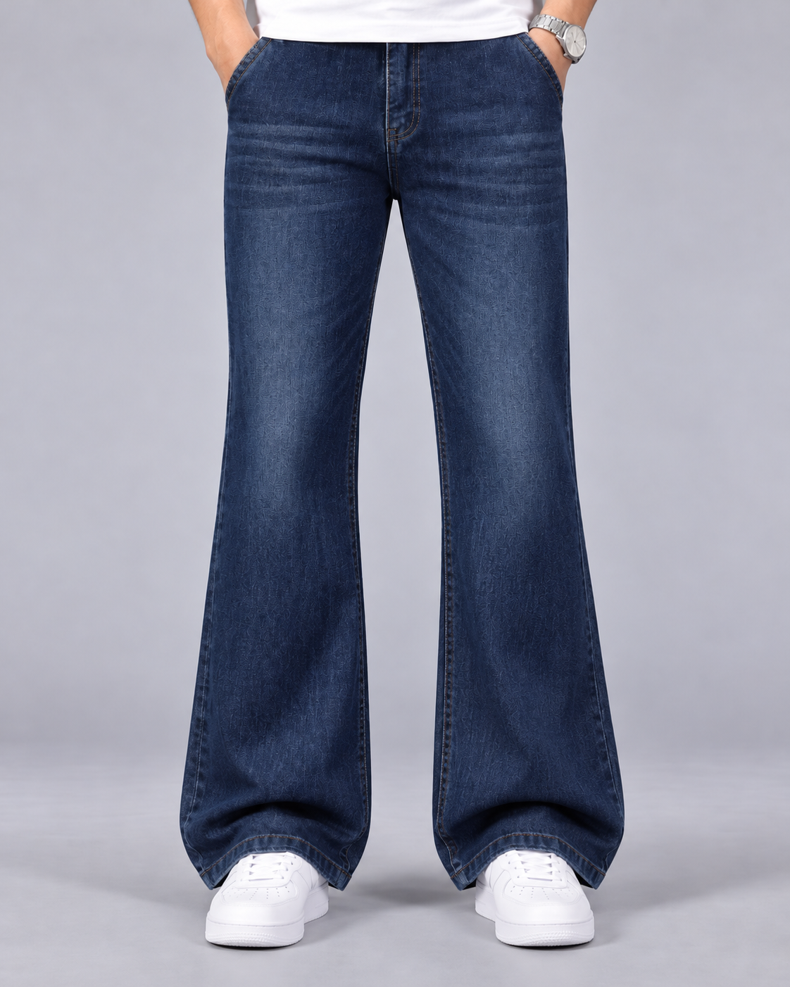 Men's Denim Jeans | Relaxed Fit Boot-Cut Flare Trousers