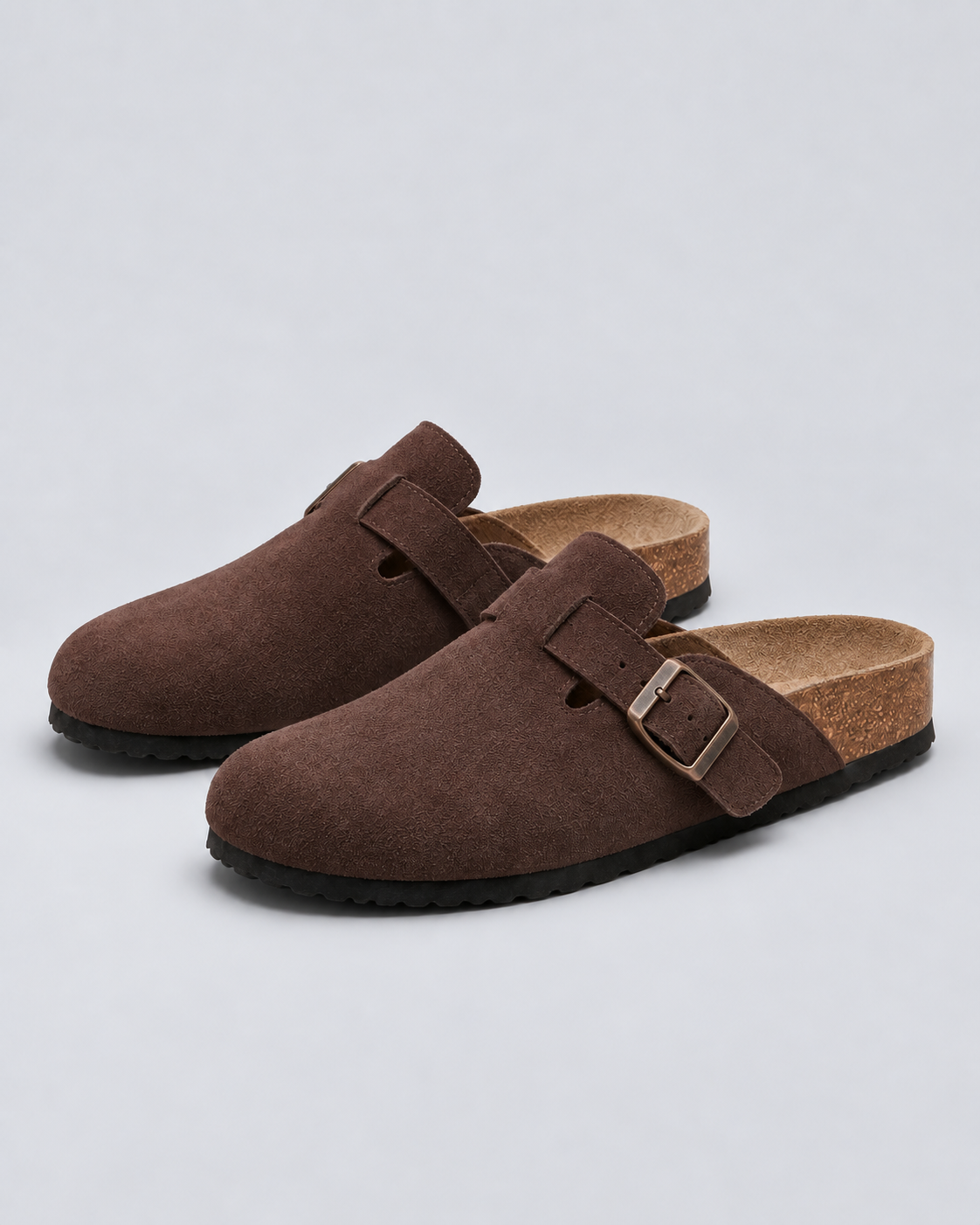 Men's Soft Suede Clogs | Adjustable Comfortable Slip-On Shoes