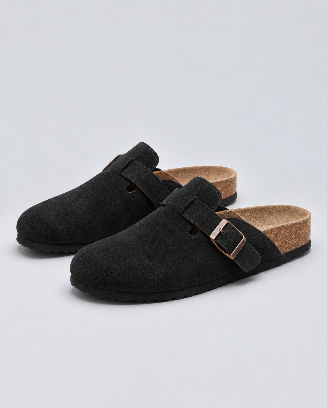 Men's Soft Suede Clogs | Adjustable Comfortable Slip-On Shoes