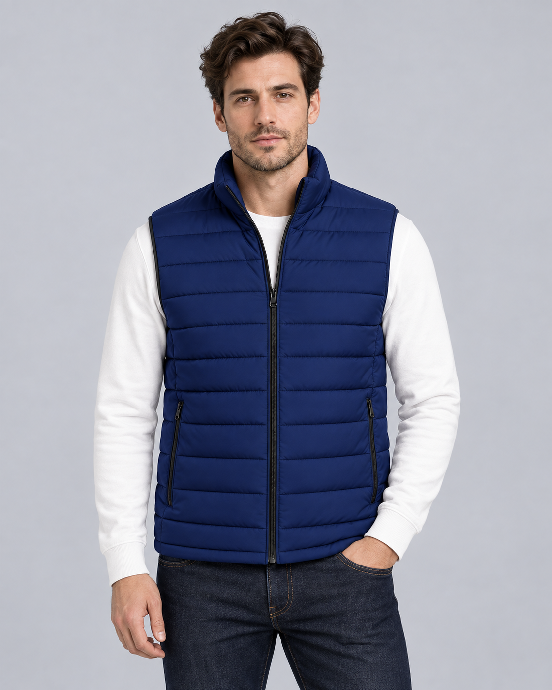 Men's Lightweight Gilet | Full-Length Zip Layering Bodywarmer