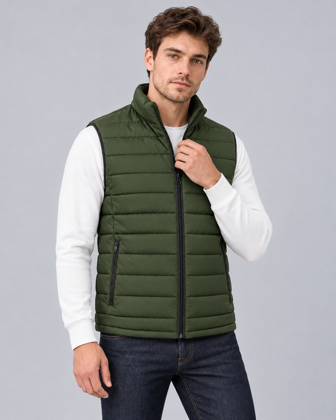 Men's Lightweight Gilet | Full-Length Zip Layering Bodywarmer