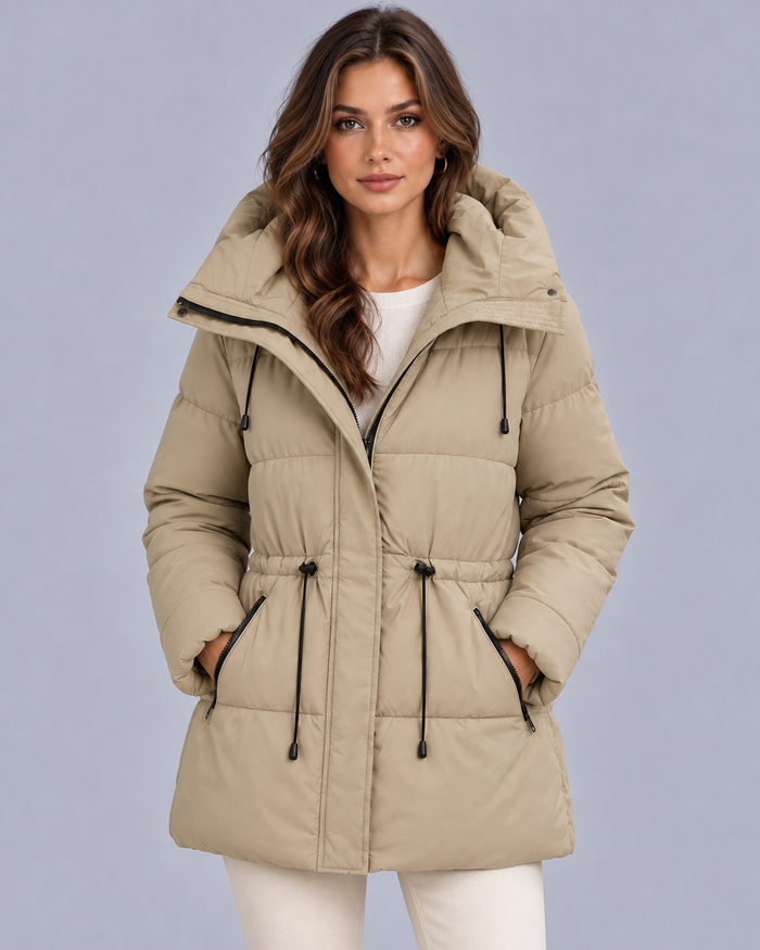 Women's Winter Parka Jacket |Thick Padding with Hood