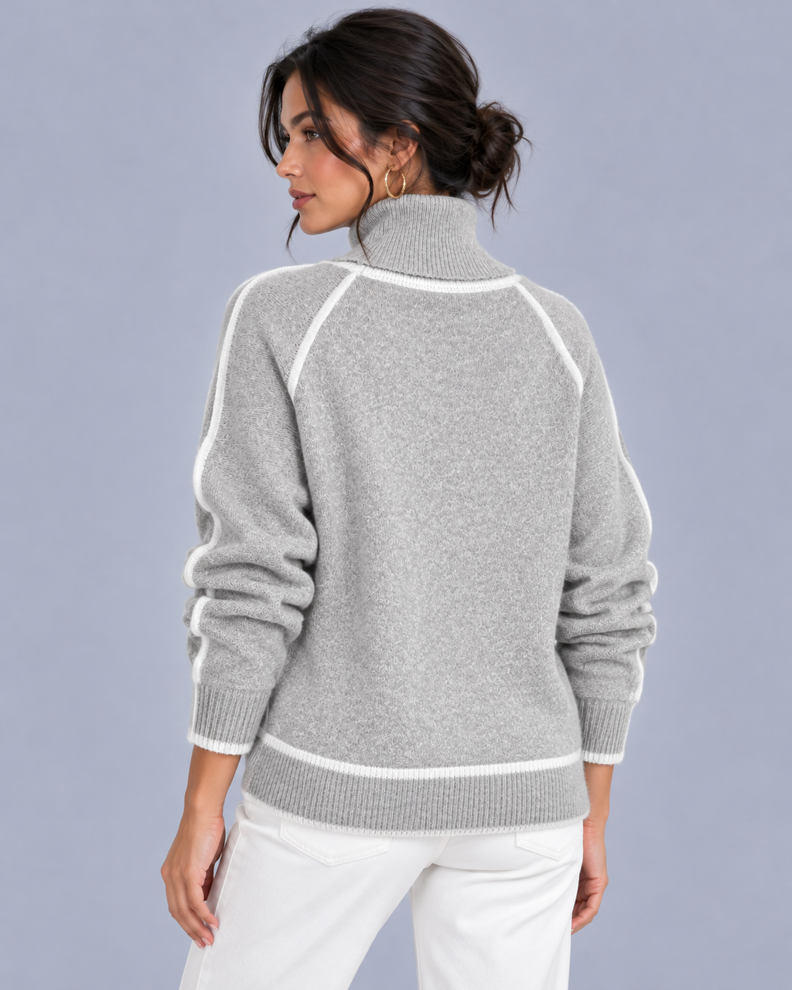 Women's Turtleneck Jumper with Long Sleeves