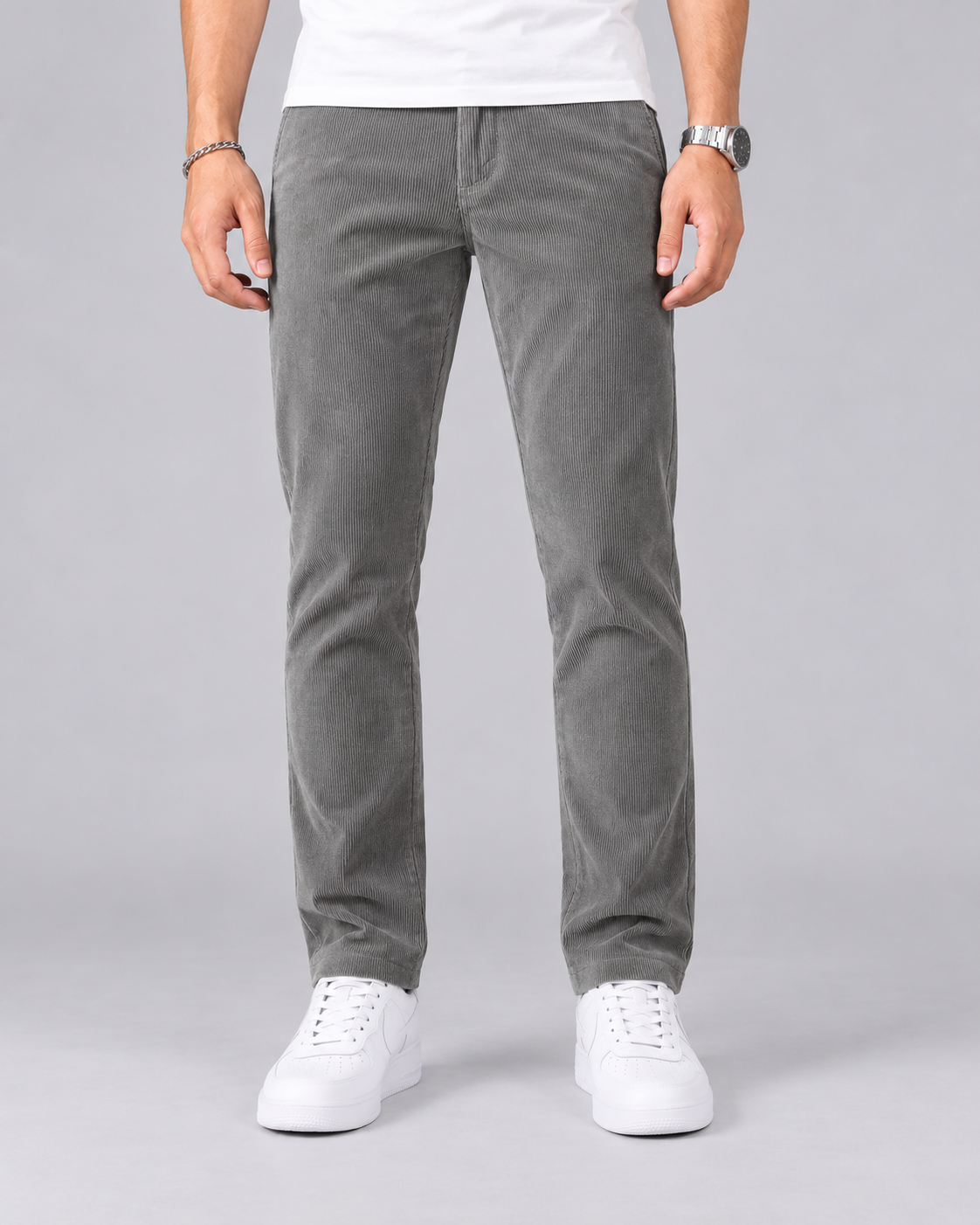 Men's Durable Corduroy Pants | Slim Fit Casual Trousers for Every Occasion