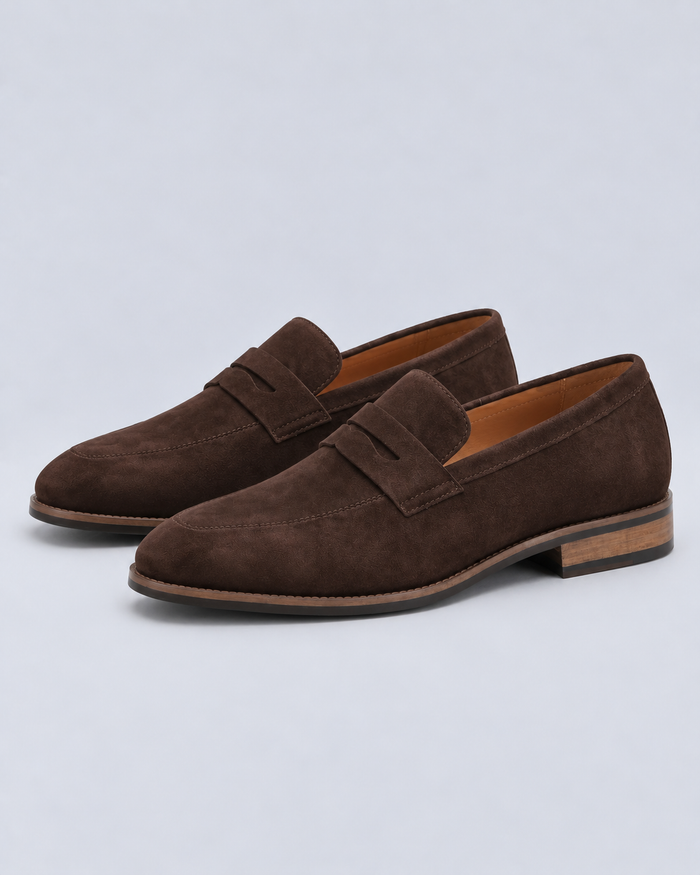Men's Suede Slip-On Loafers | Classic Casual Shoes