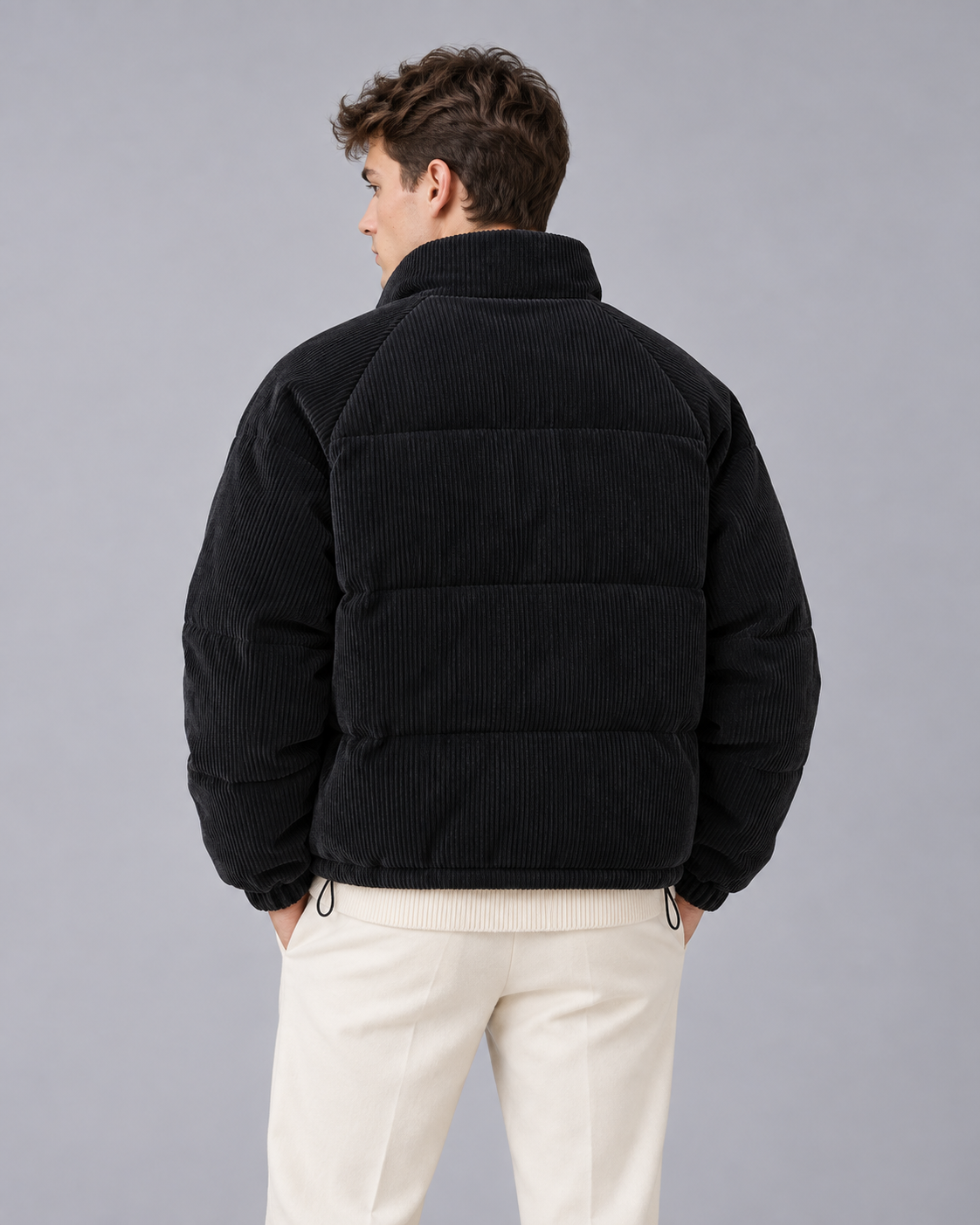 Men's Corduroy Jacket | Coat with Full-Zip and Deep Pockets