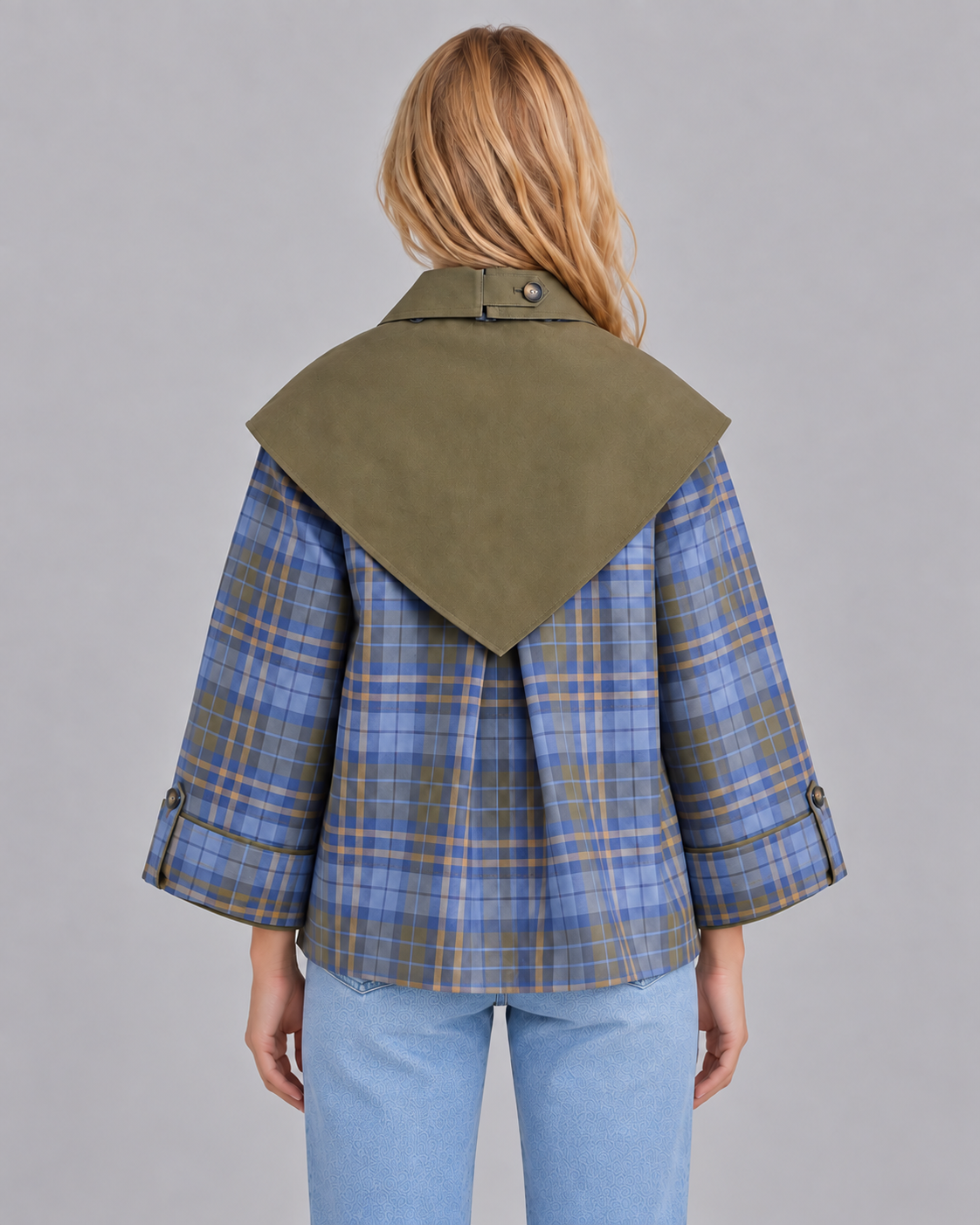 Women's 100% Cotton Reversible Scarf Jacket