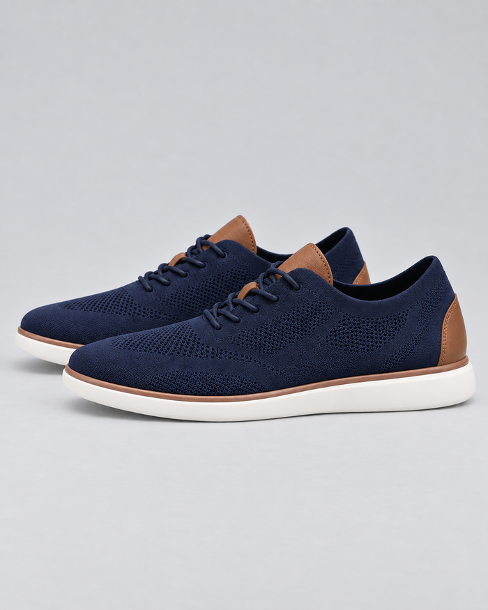 Men's Lightweight Air-Mesh Trainers with Cushioned Sole