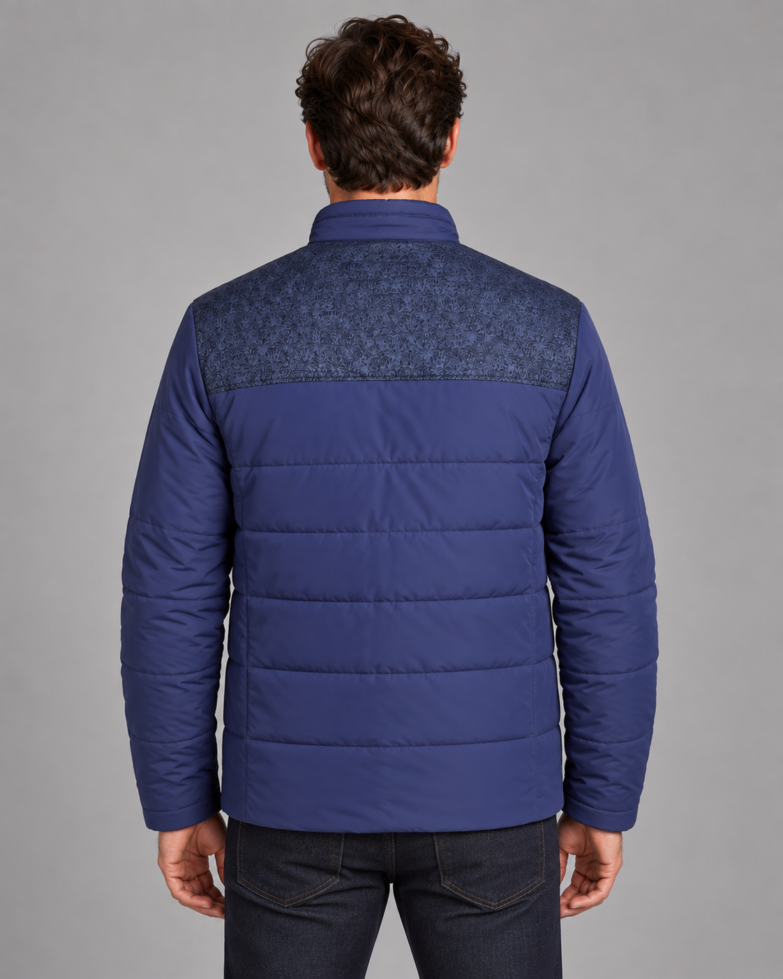 Men's Padded Jacket with Fleece Lining