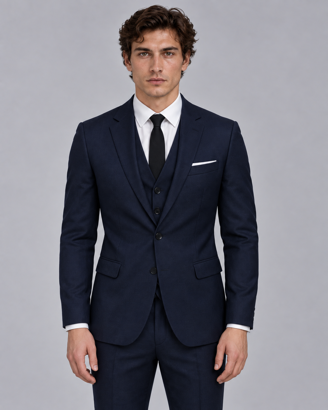 Men's Three-Piece Tailored Suit