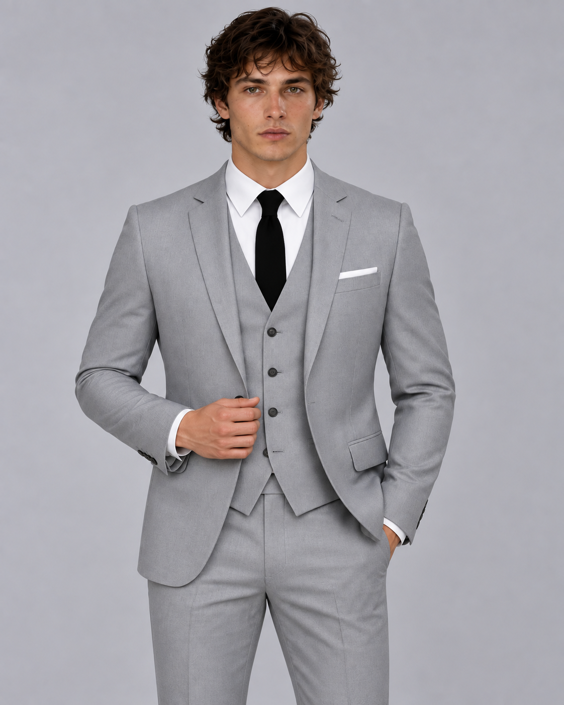 Men's Three-Piece Tailored Suit