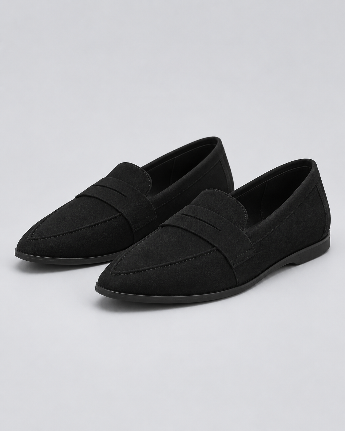 Women's Suede Pointed Toe Loafers | Slip-On Style