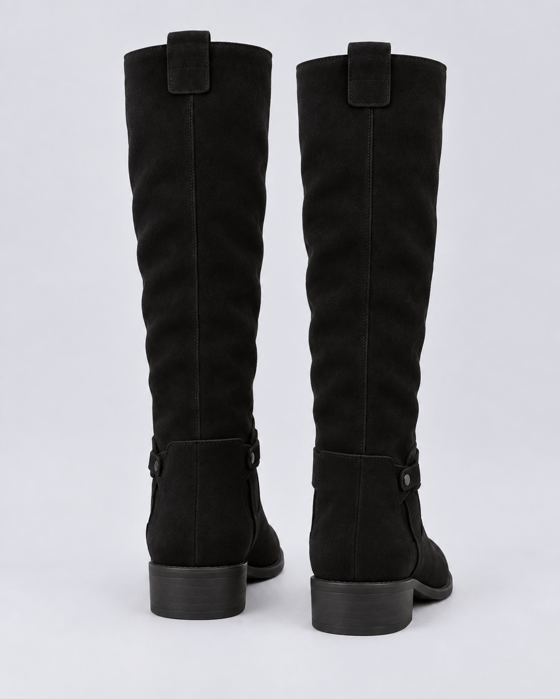 Women's Leather Knee-High Boot with Wedge Sole
