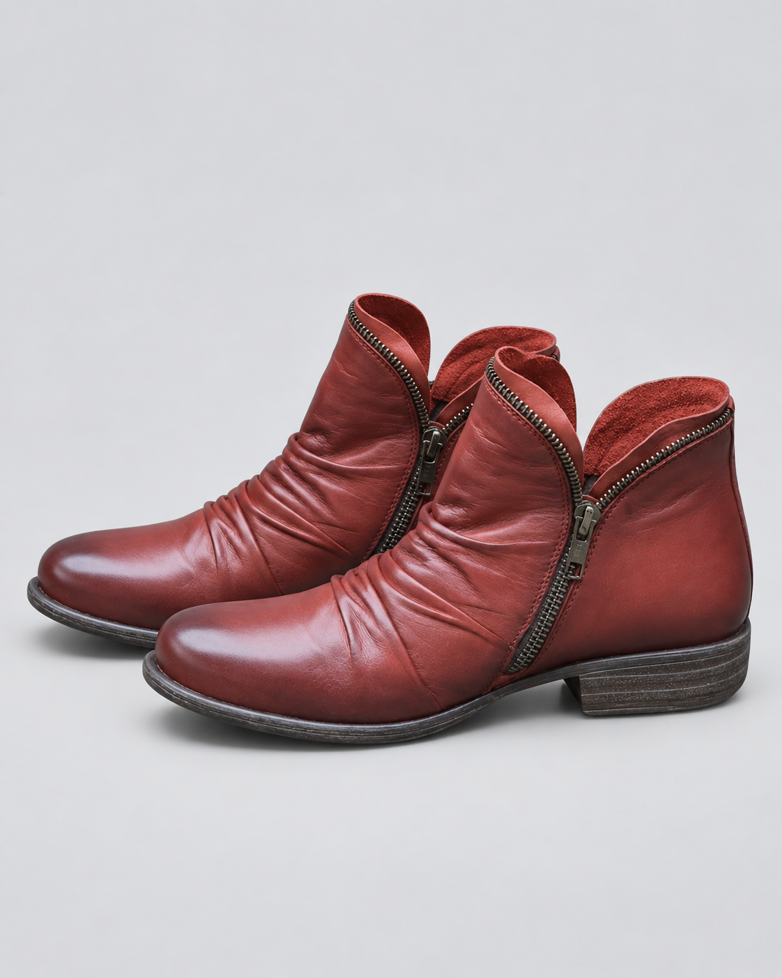 Women's Support Leather Ankle Boots
