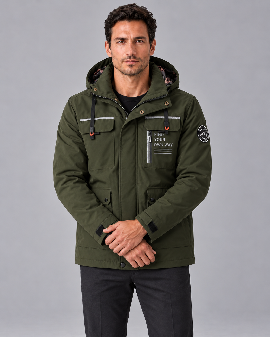 Men's Parka Hooded Jacket | Waterproof Winter Coat