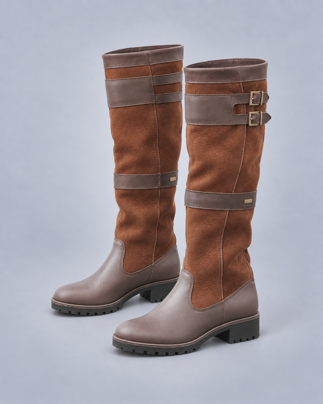 Women's Waterproof Leather Knee-High Boots