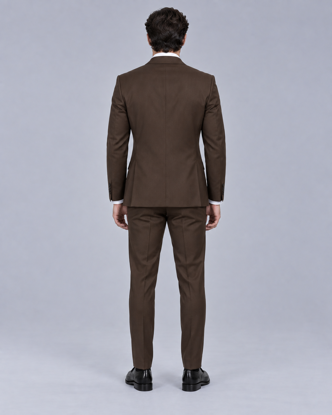 Men's Two-Piece Suit Set with Double-Breasted Peaked Lapel Fit
