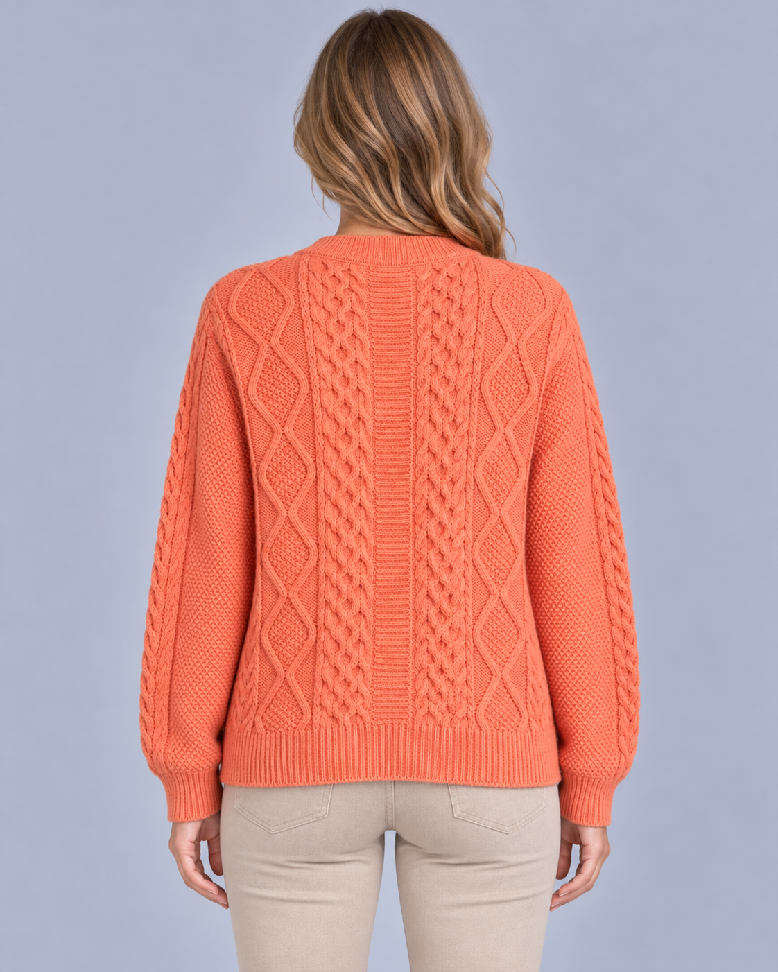 Women's Cozy Cable Knit Cardigan | Ribbed Cuffs and Hem with Oversized Fit