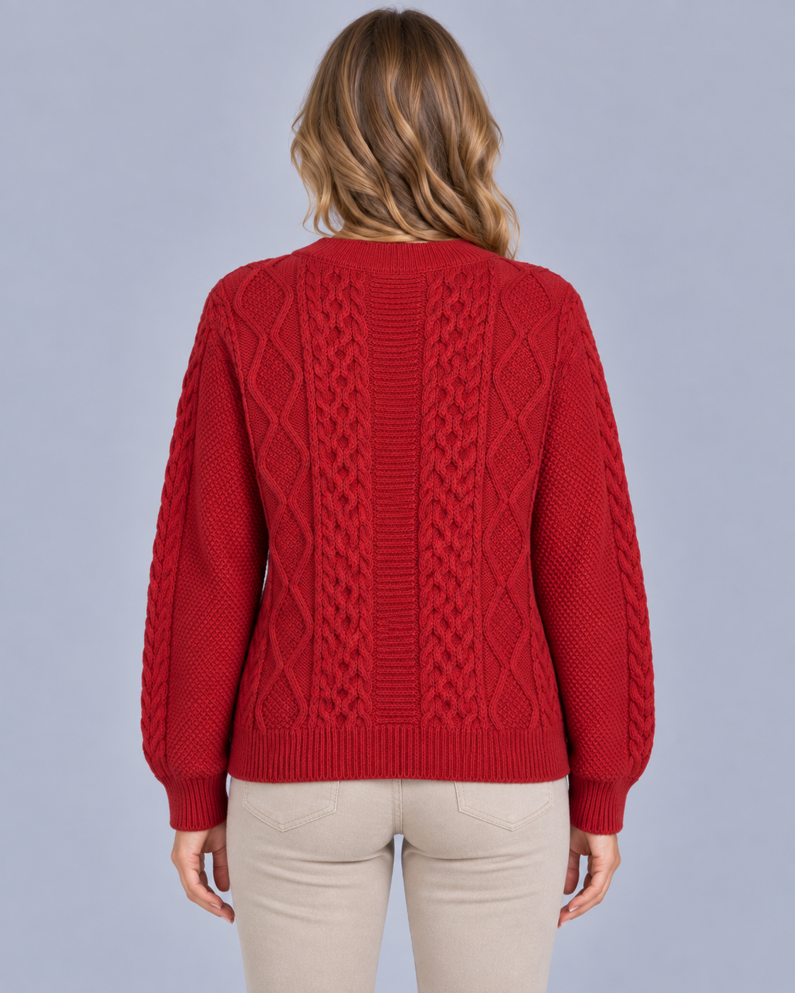 Women's Cozy Cable Knit Cardigan | Ribbed Cuffs and Hem with Oversized Fit