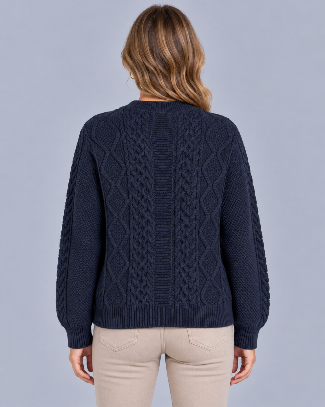Women's Cozy Cable Knit Cardigan | Ribbed Cuffs and Hem with Oversized Fit