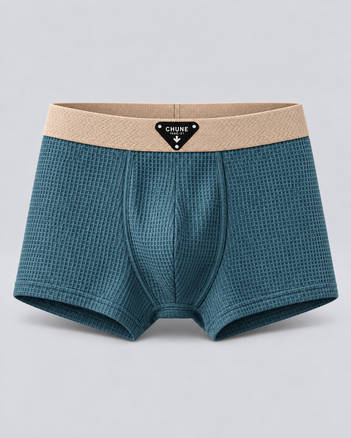 Men's Waffle Cotton Knit Boxer Briefs | Comfortable 4-Way Stretch Fit
