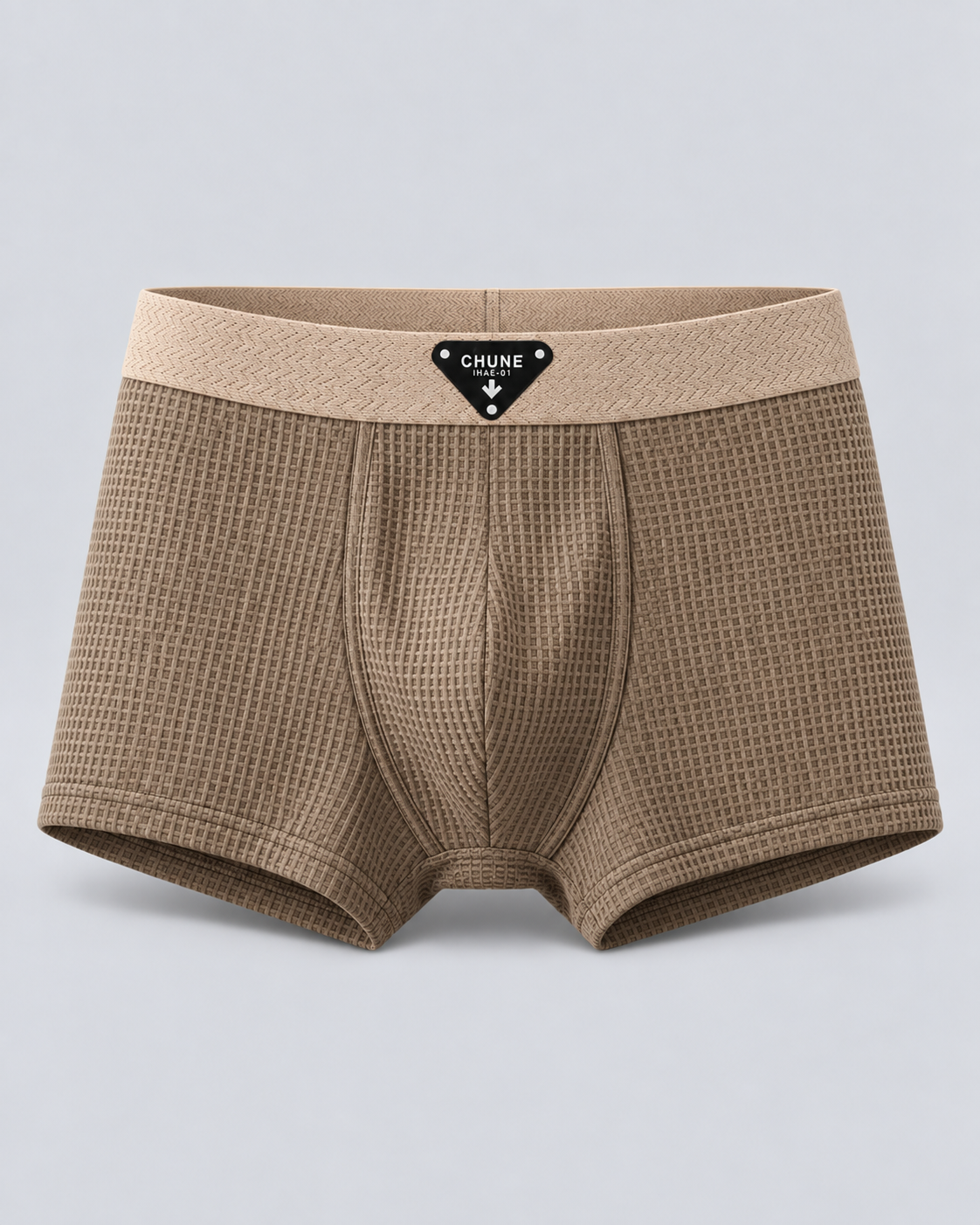 Men's Waffle Cotton Knit Boxer Briefs | Comfortable 4-Way Stretch Fit