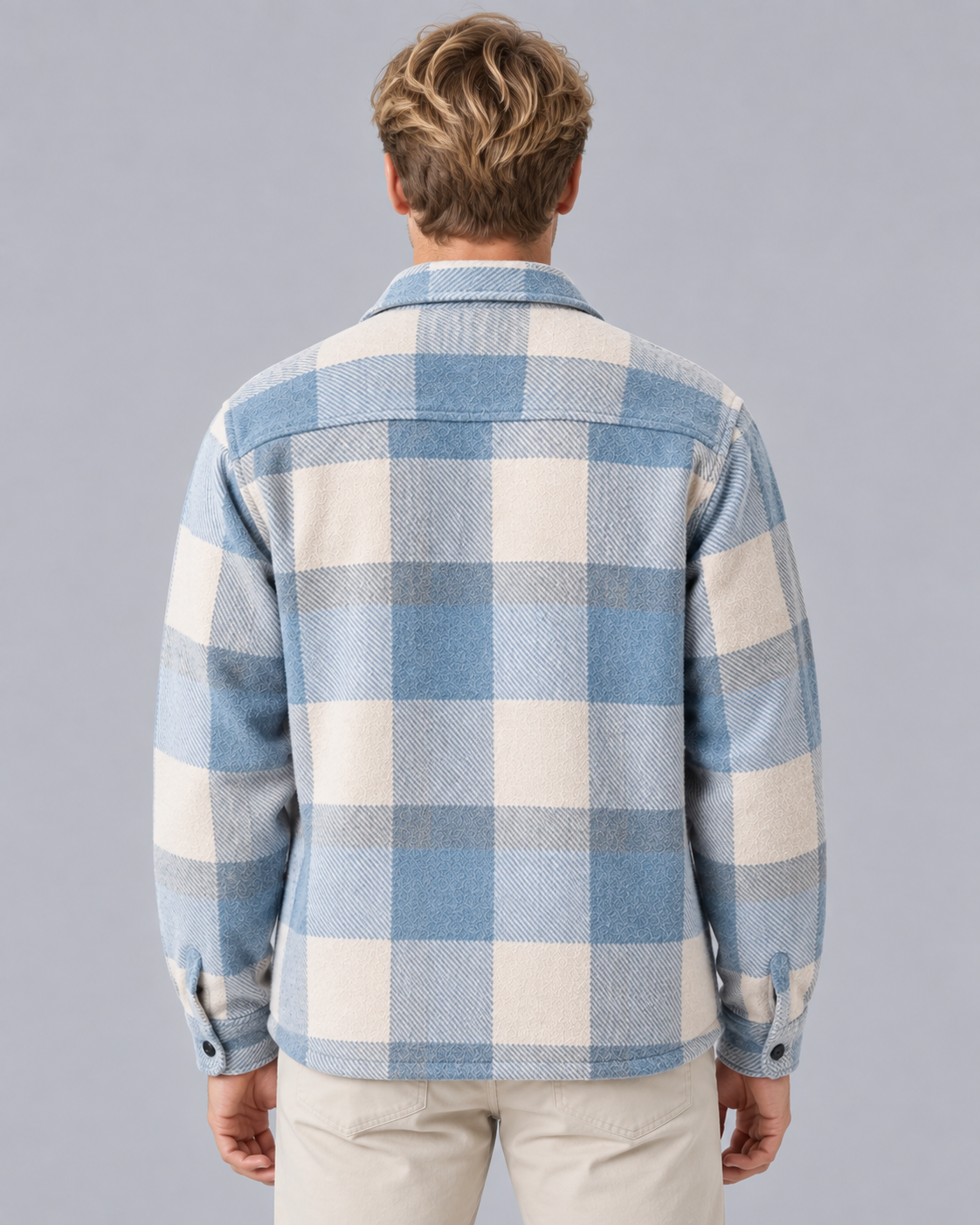Men's Brushed Flannel Overshirt Jacket