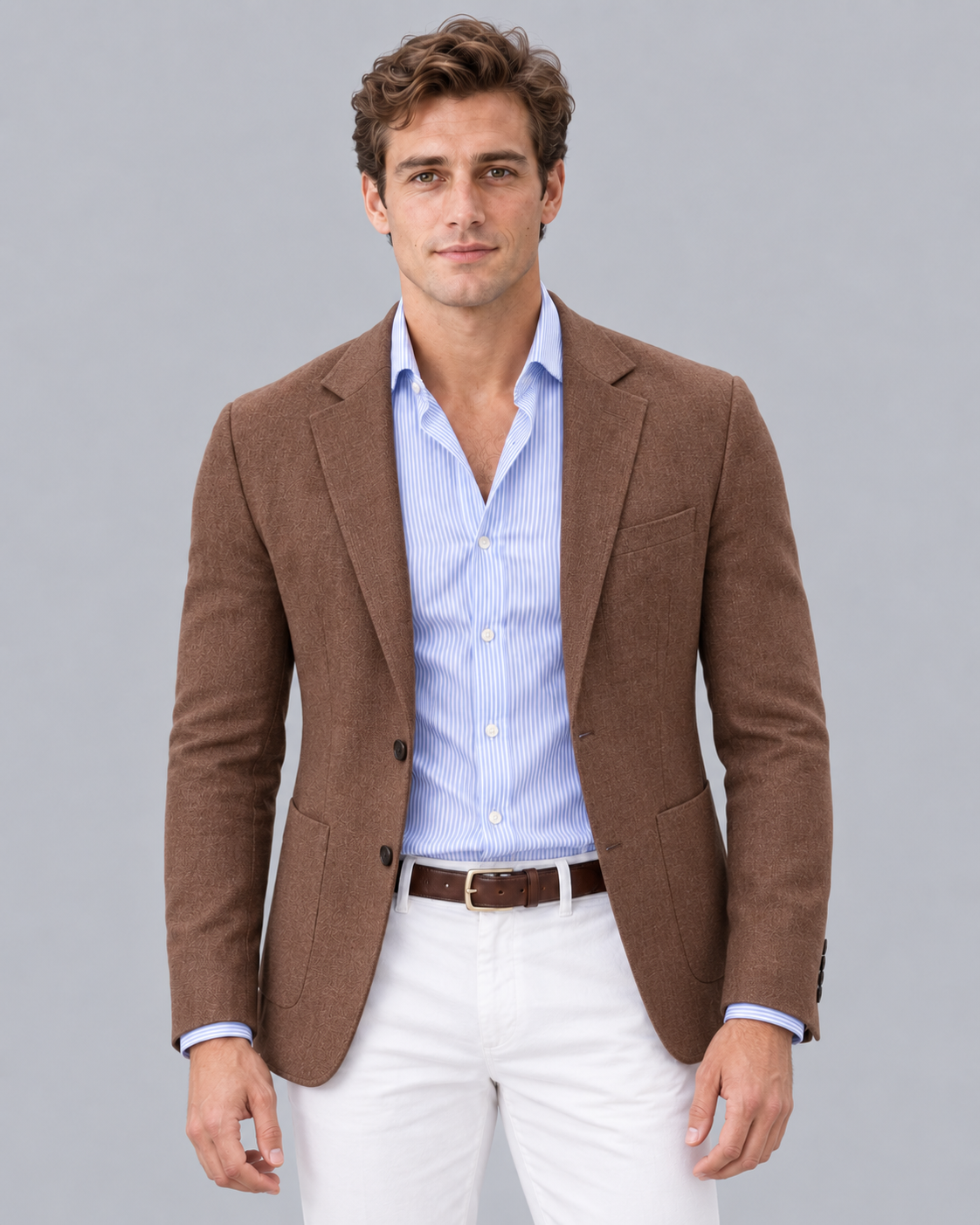 Men's Soft Knit Blazer Jacket | Tailored Fit