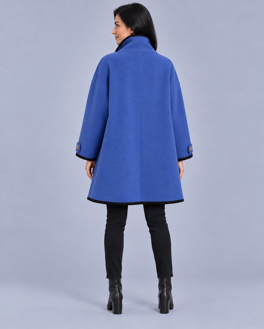 Women's Cozy Wool Swing Overcoat | Elegant Oversized Winter Jacket