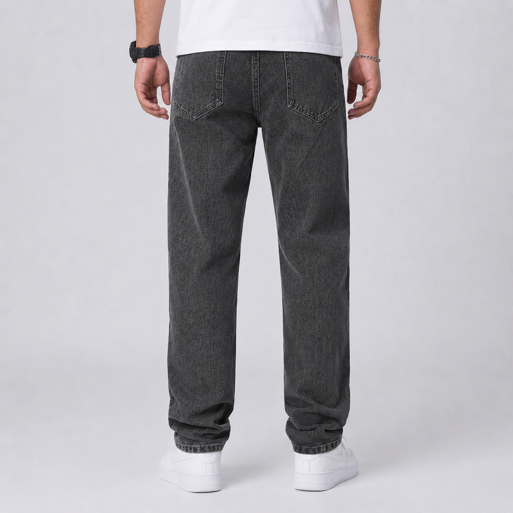 Men's Loose Fit Straight Leg Jeans