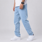 Men's Loose Fit Straight Leg Jeans
