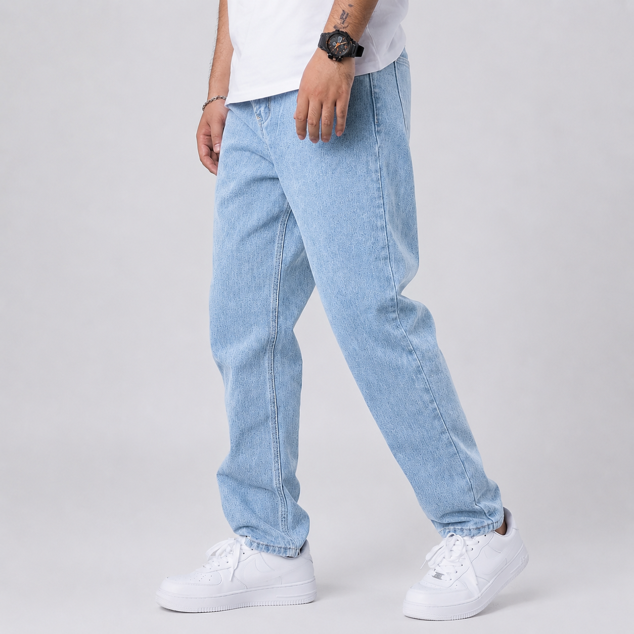 Men's Loose Fit Straight Leg Jeans