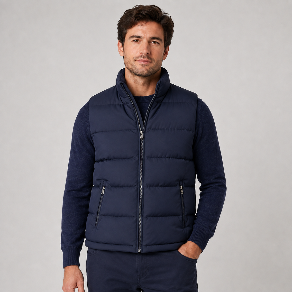 Men's Quilted Zip-Up Gilet