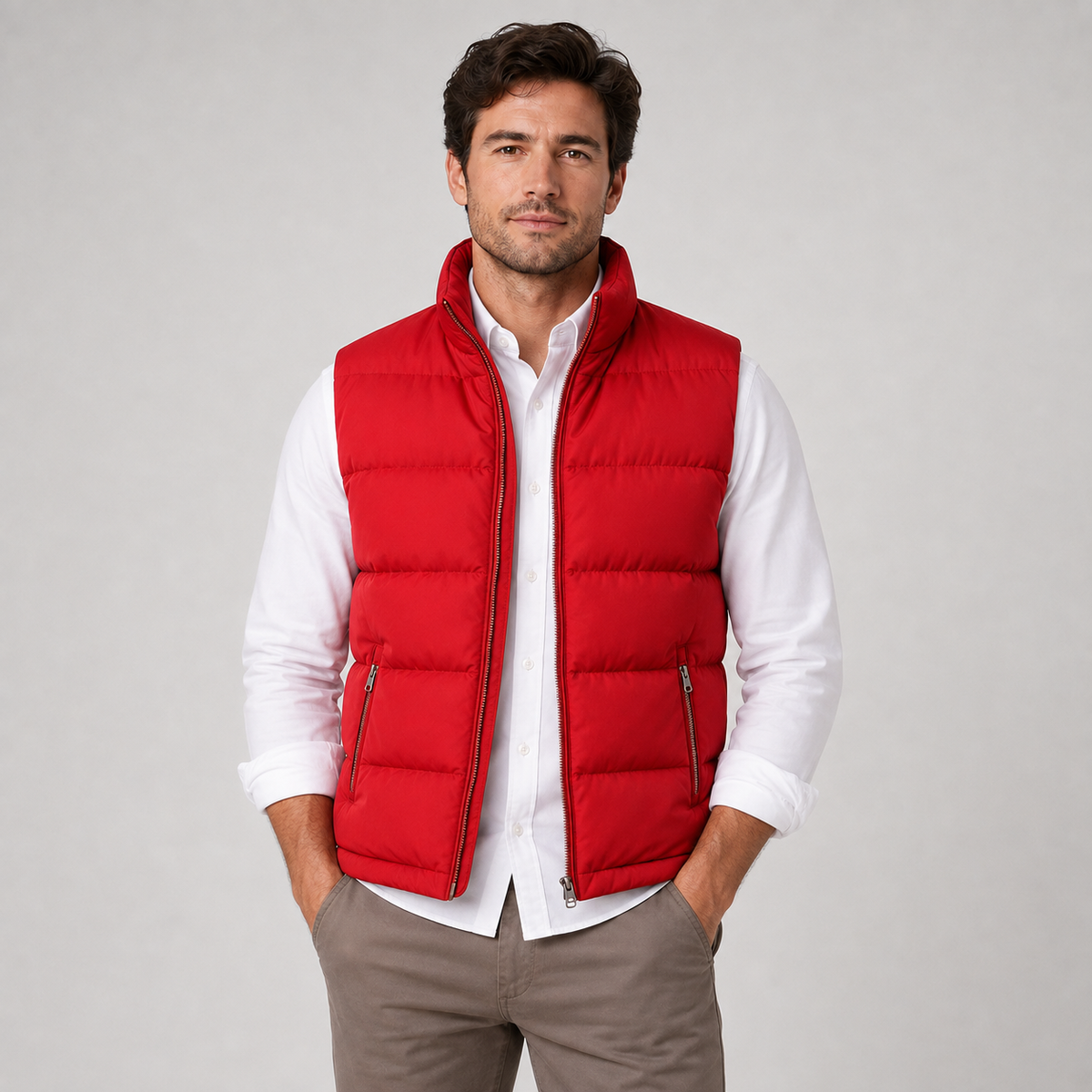 Men's Quilted Zip-Up Gilet