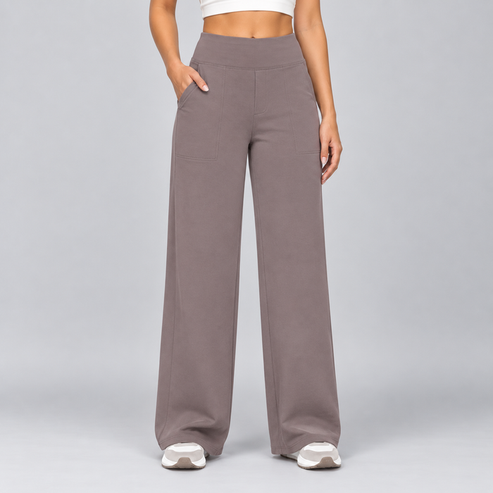 Women's High-Waisted Stretch Casual Trousers