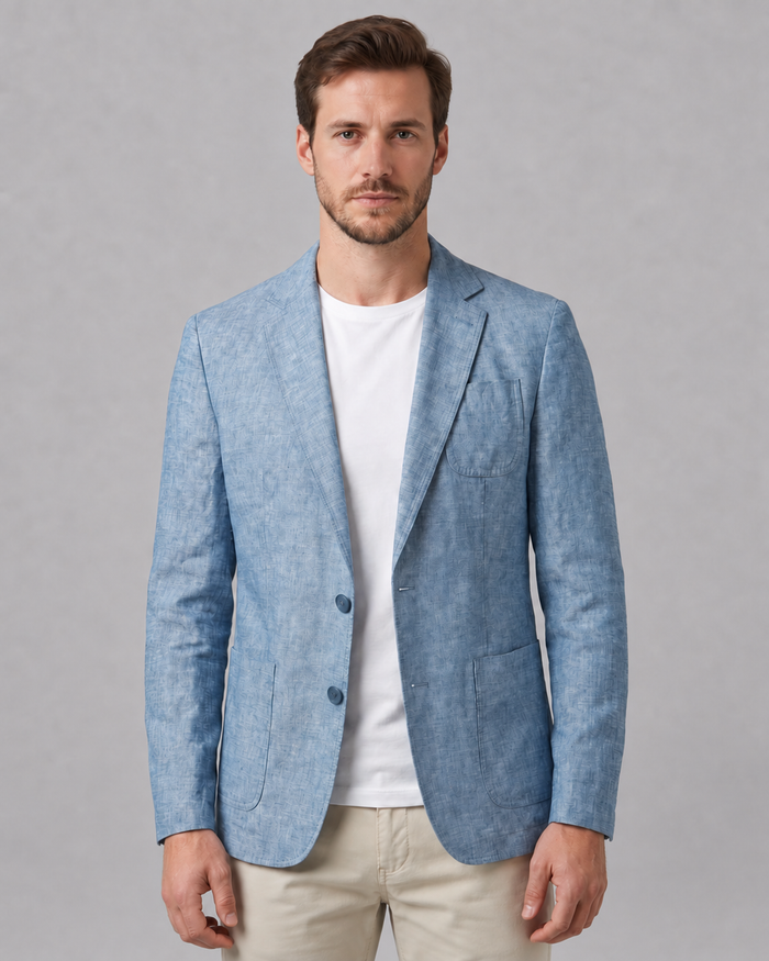 Men's Linen Blazer Jacket