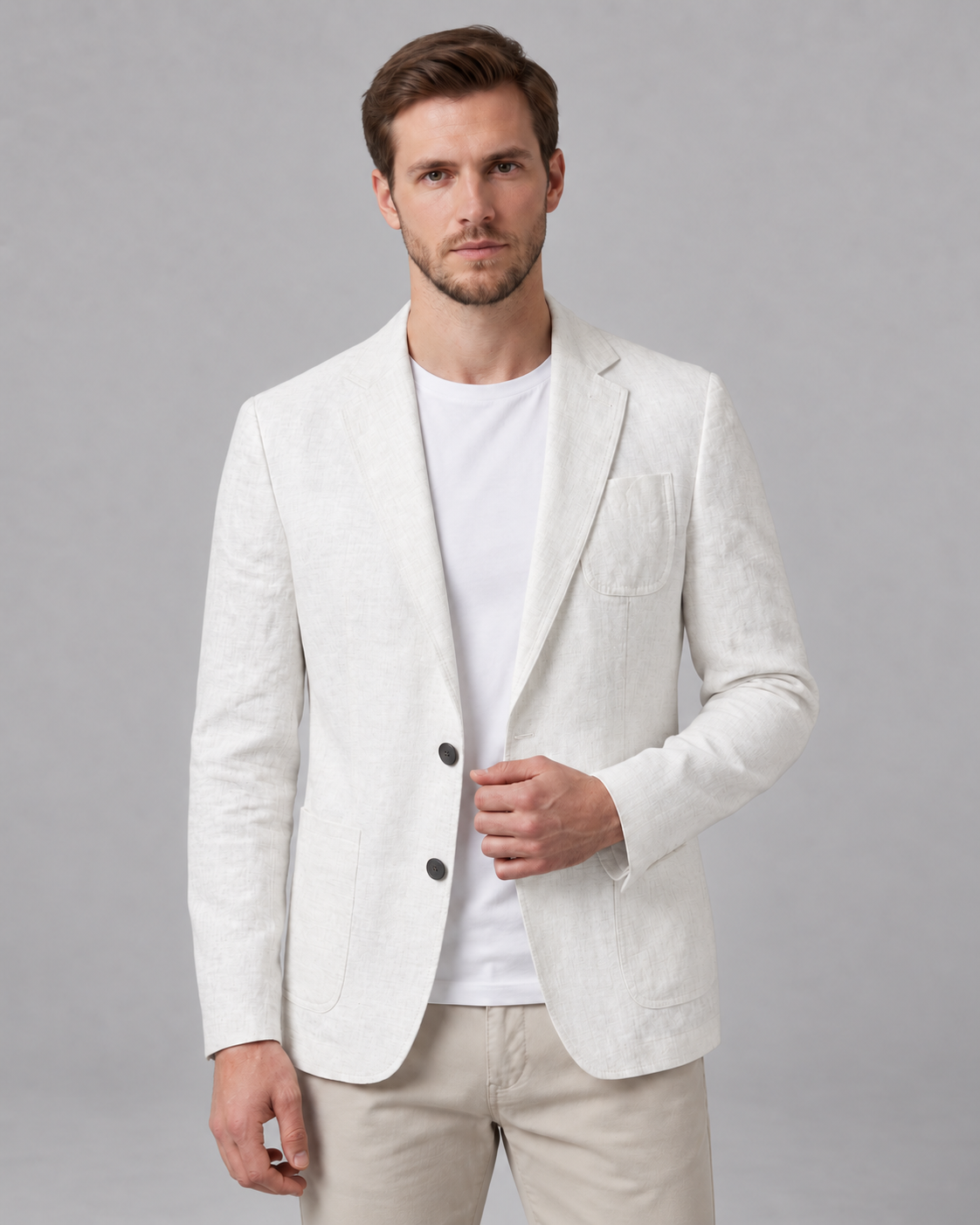 Men's Linen Blazer Jacket