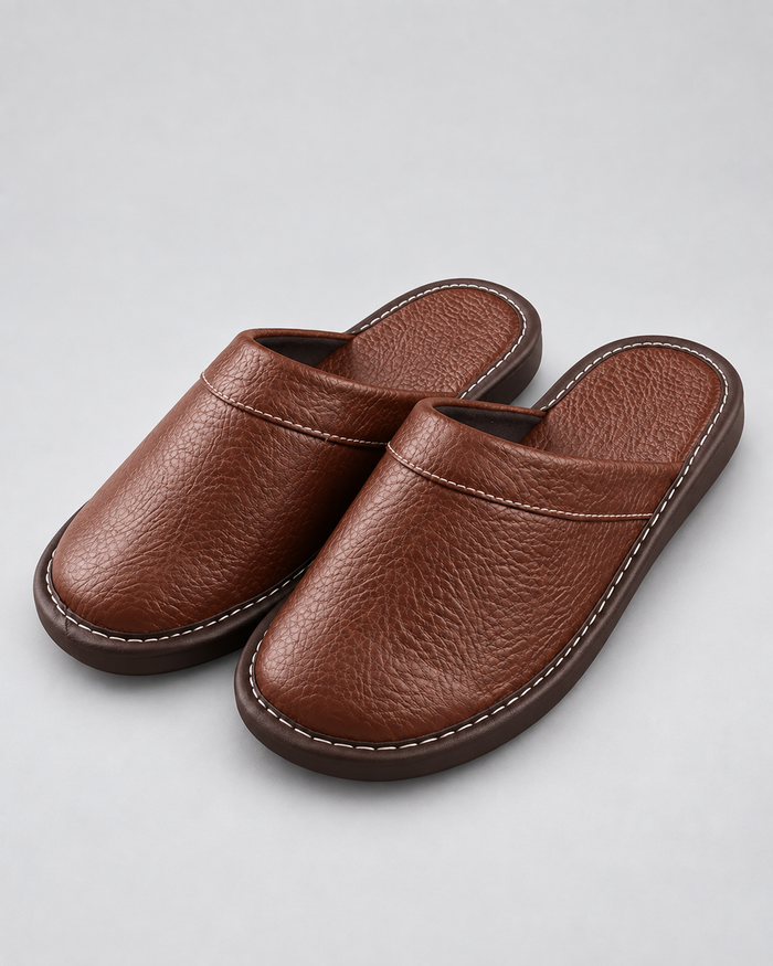 Men's Leather Slippers
