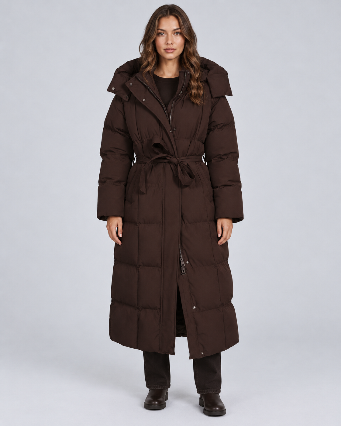 Women's Long Puffer Coat with Oversized Fit | Winter Jacket