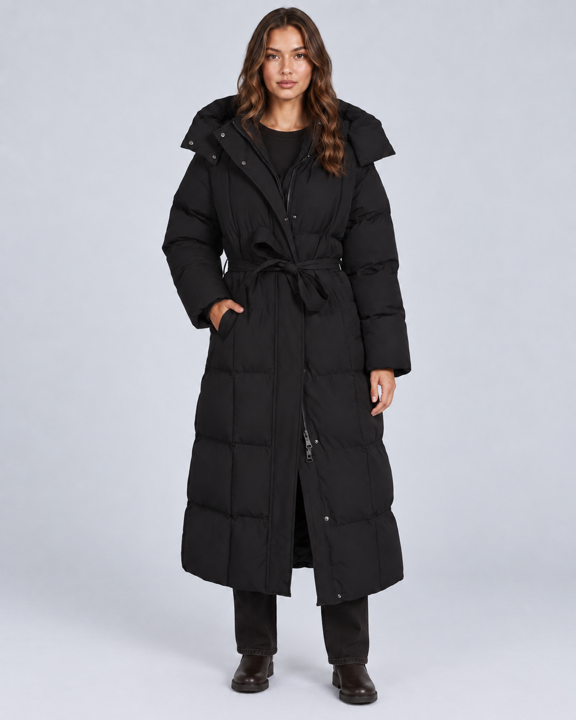 Women's Long Puffer Coat with Oversized Fit | Winter Jacket