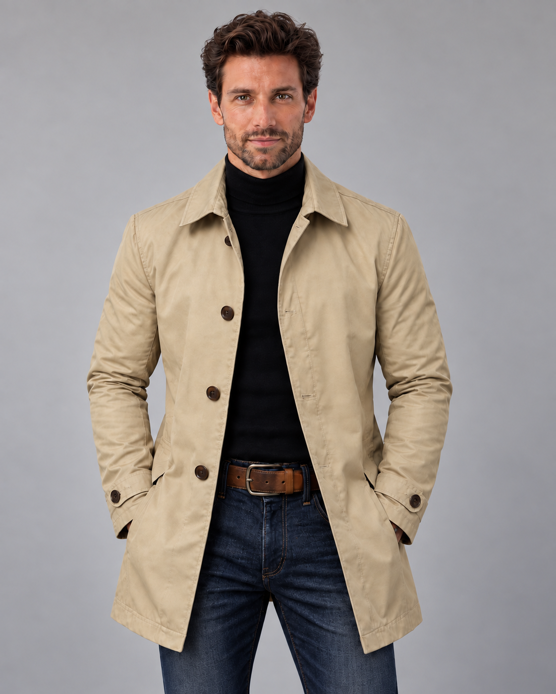 Men's Tailored Longline Overcoat
