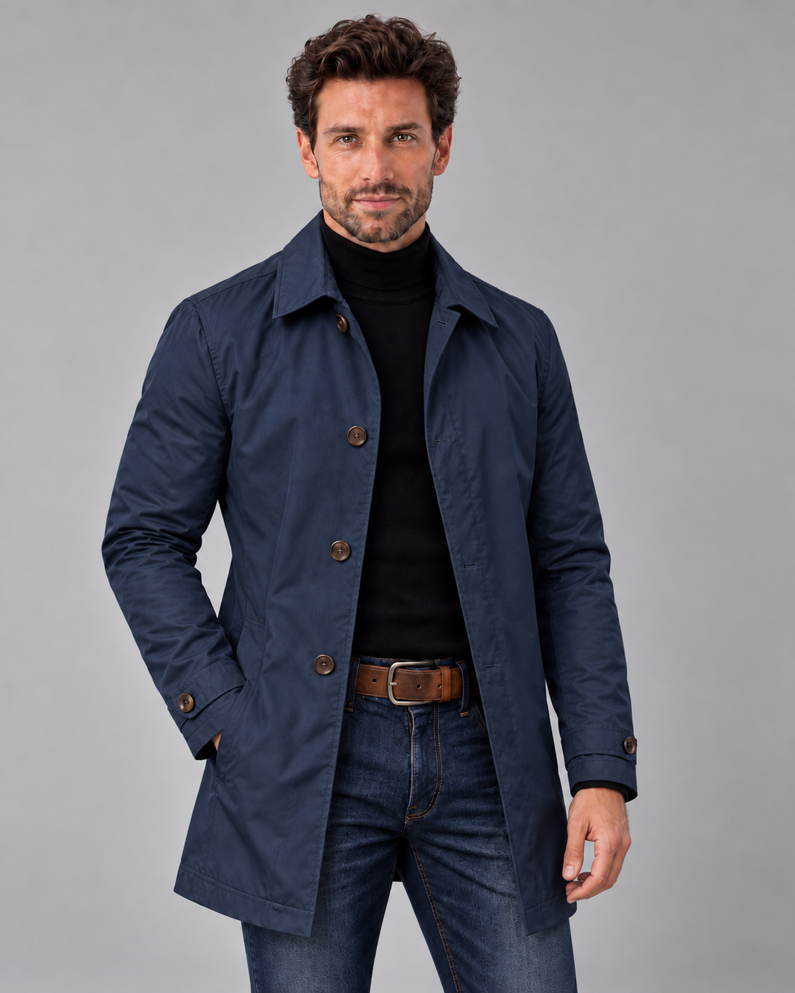 Men's Tailored Longline Overcoat